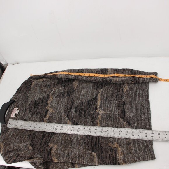 Wallace & Barnes sweater mens medium Camo Print Knit Linen Blend crew neck - Picture 8 of 9